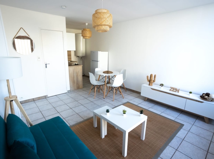 Bourges, appartement meublé deux pièces avec parking
