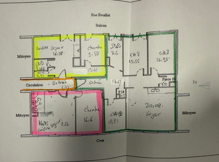 Bourges – A vendre  3 appartements